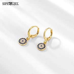 18k Gold Plated Evil Eye Drop Earrings